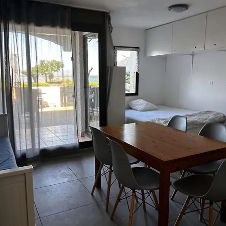T2 Avec Terrasse Et Piscine A Port Barcares - Fr-1-195-13 شقة *