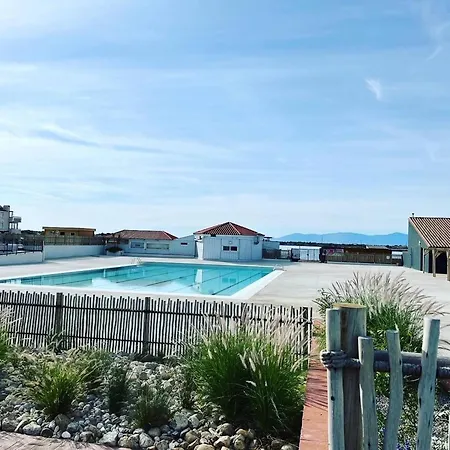 T2 Avec Terrasse Et Piscine A Port Barcares - Fr-1-195-13 شقة